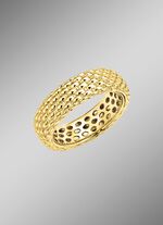 Exquisite Gold-Eleganz: Damenring mit Ziselierung 