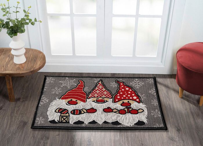 Fu&szlig;matte mit Wichtel-Motiv 