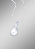 Anhänger mit Kette und großem Muschelperltropfen 