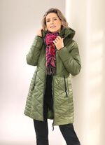 Kurzmantel mit 2-Wege-Rei&szlig;verschluss KHAKI