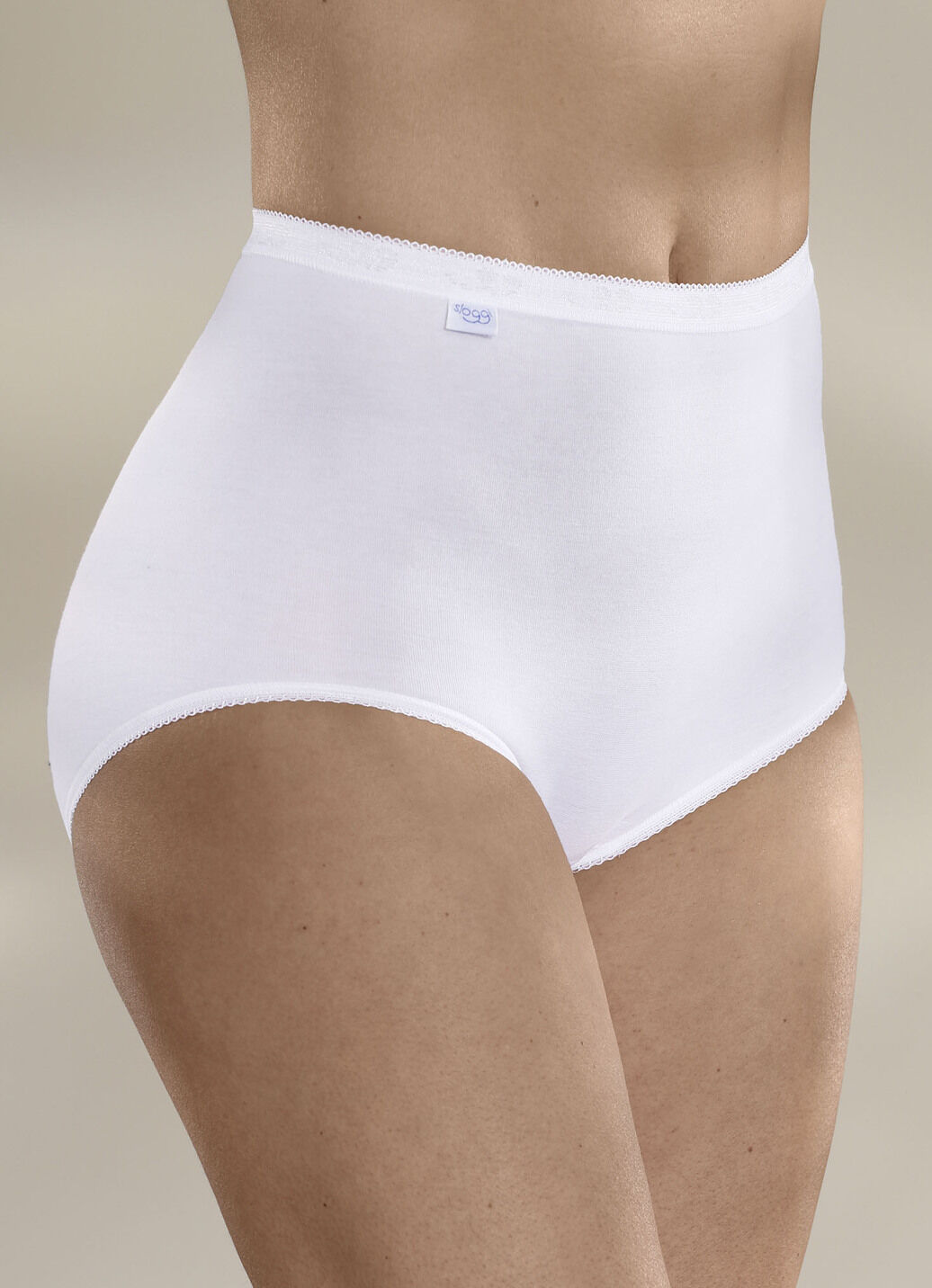 Damen Slips 3er Pack - 100% Baumwolle, High-Waist, Bequem, Größen 10-24