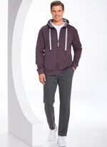 Sweatjacke mit Kapuze in 2 Farben 