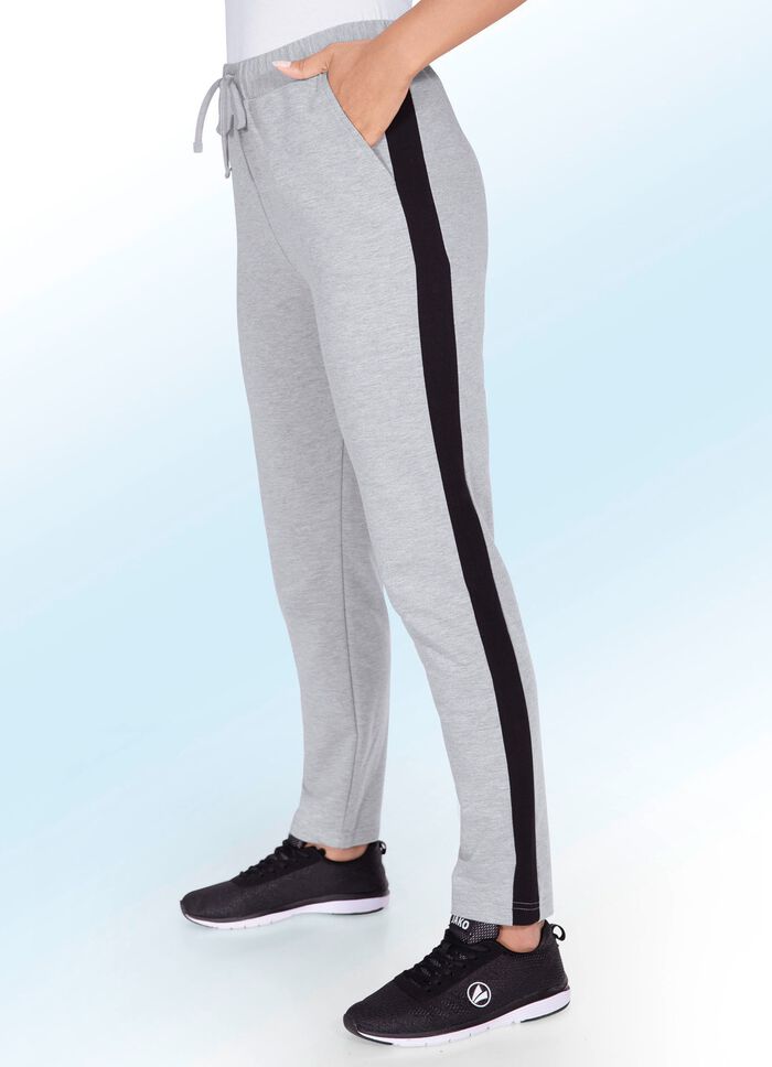 Freizeithose von &bdquo;Plantier&ldquo; in 3 Farben GRAU MELIERT-SCHWARZ