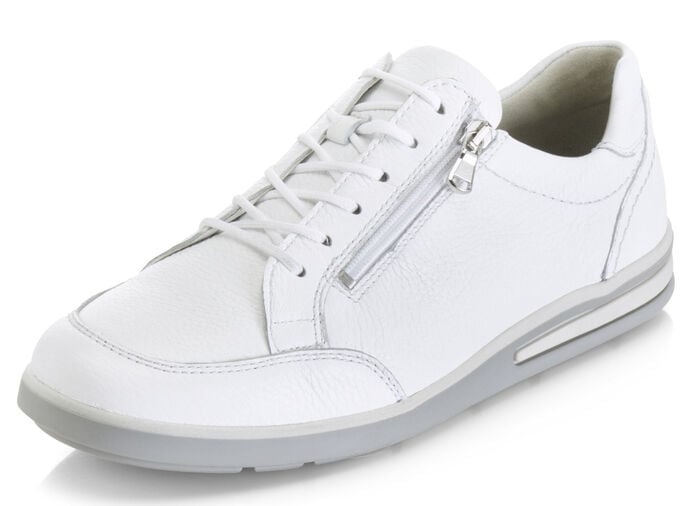 Waldläufer Schnürschuh aus hochwertigem Hirschleder WEISS