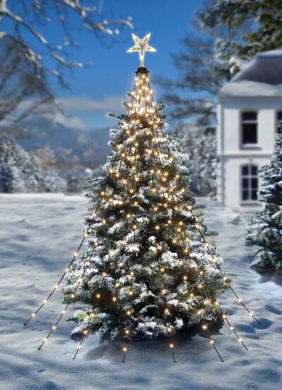 Weihnachtsbeleuchtung mit 200 LEDs 