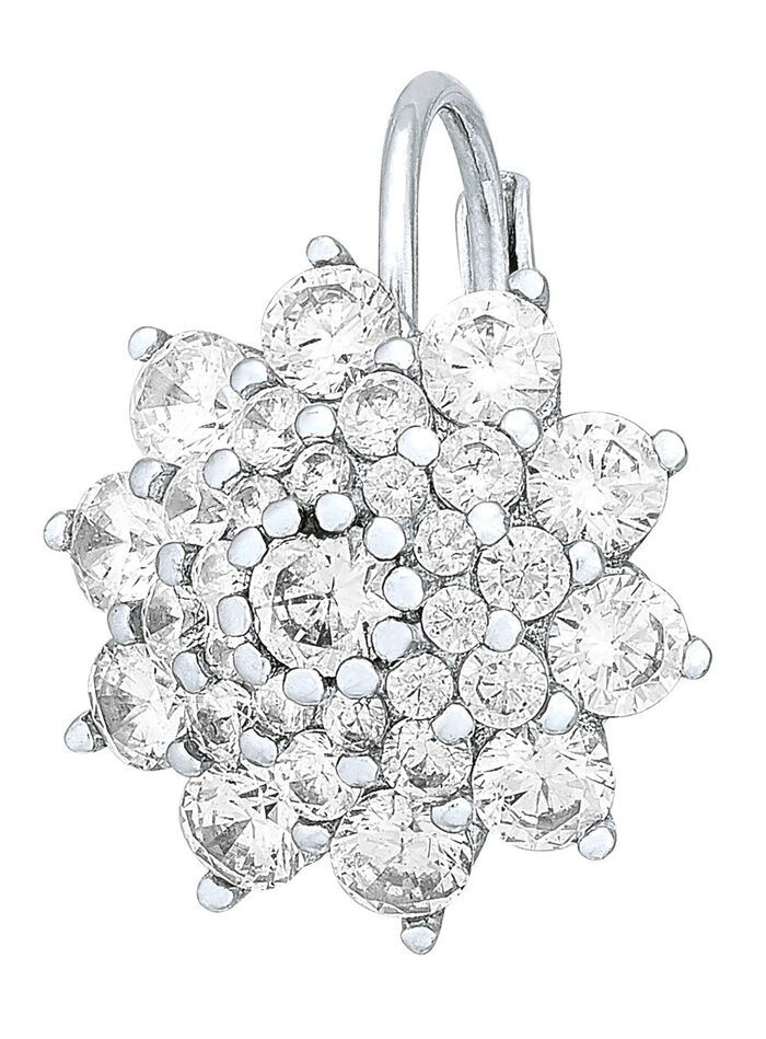  Eleganz in Silber: Ohrringe mit Zirkonia 