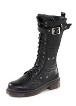 Andrea Conti Schn&uuml;r-Stiefel mit verstellbarer Schlie&szlig;e SCHWARZ