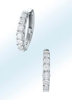 Hochwertige Klappcreolen mit Brillanten 