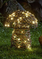 LED-Rattan-Pilz mit Timerfunktion 