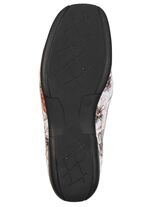 ELENA EDEN, bequeme Damen-Slipper, Weite H, mit herausnehmbarem Fu&szlig;bett ECRU-BUNT