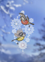 Fensterbild mit Saughaken 