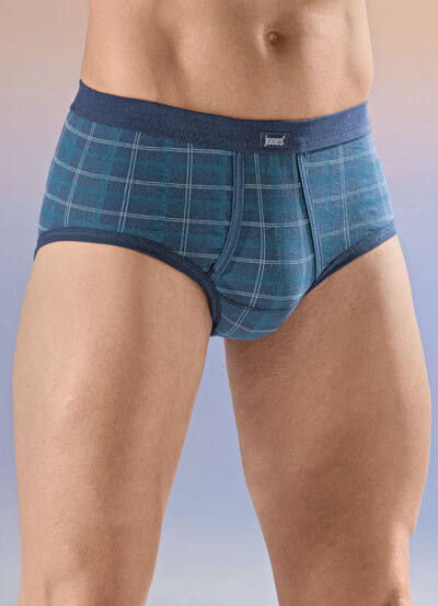 Viererpack Slips mit Karodessin 