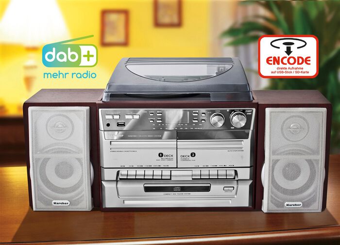 Karcher KA320 Nostalgie-Stereoanlage 