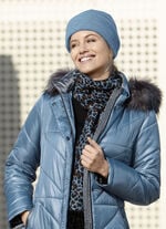 Schal mit Raubtierfell-Dessin 