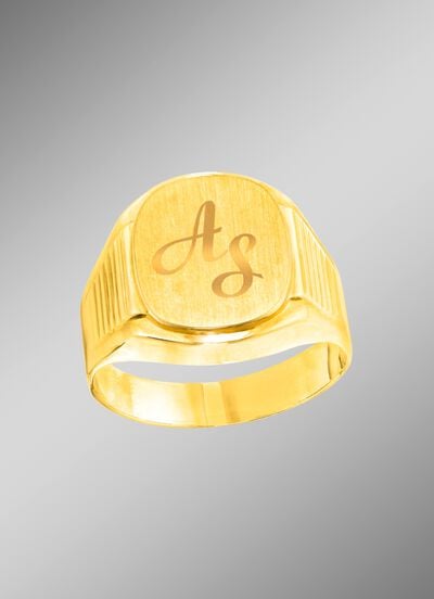 Klassischer Herrenring, zur Gravur geeignet 