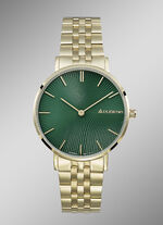 Dugena-Quartz-Damenuhr mit Edelstahlbandgehäuse 