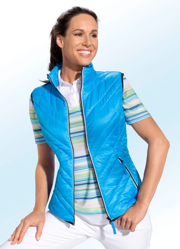 Funktionsweste mit Diagonalstepp 