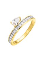 Interessanter Damenring mit Zirkonia 