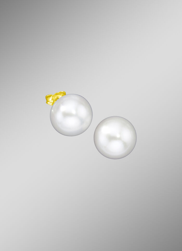 Ohrstecker mit S&uuml;&szlig;wasser-Zuchtperlen-Bouton 