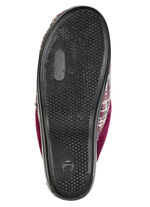 Klassische Damen-Hausschuhe, Weite G, mit angenehmer Polsterung BORDEAUX