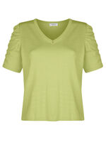 Pullover mit Raffung an den Ärmeln 