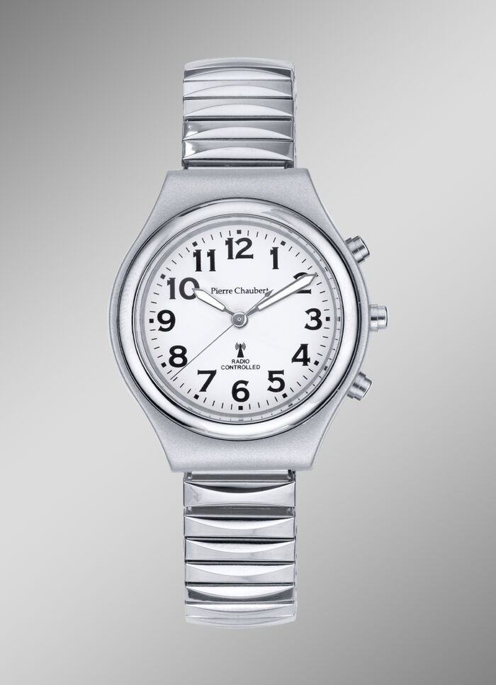 Zeitlose Funk-Damenuhr der Marke Pierre Chaubert 