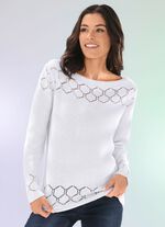 Pullover mit nachhaltig recycelter Baumwolle 