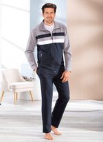 Hausanzug mit Streifen-Dessin 