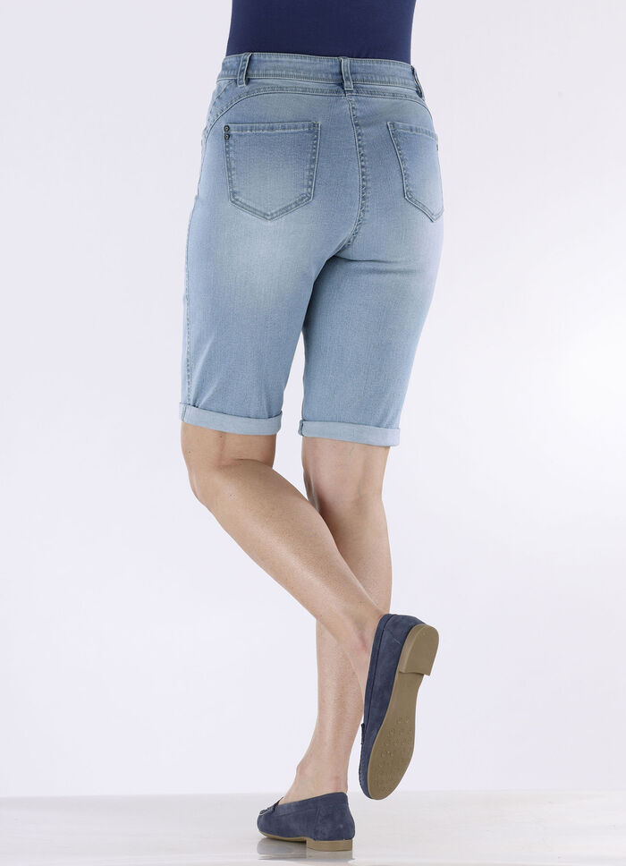 Bermudas mit Push-up-Effekt HELLBLAU