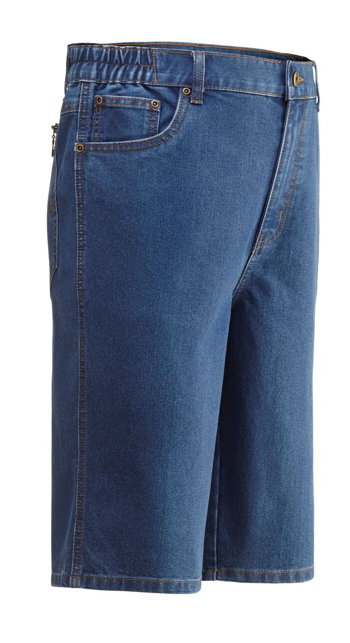 Jeans-Bermudas mit Dehnbundeins&auml;tzen in 3 Farben 