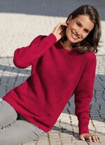 Pullover in Strukturmix 