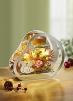 Beleuchteter Glas-Teelichthalter 