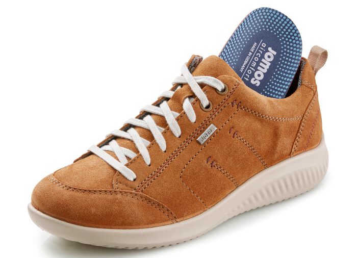 Schn&uuml;rschuh mit wetterfester Klimamembrane COGNAC