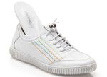 Gemini Sneaker mit elastischem Textilmaterial WEISS