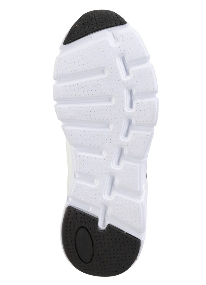 ELENA EDEN, stylische Damen-Sneaker, mit herausnehmbarem Fu&szlig;bett WEISS-SCHWARZ