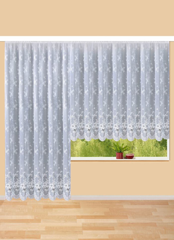 Store mit Plauener Stickerei und Universalschienenband 