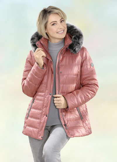 Jacke mit abnehmbarer Kapuze 