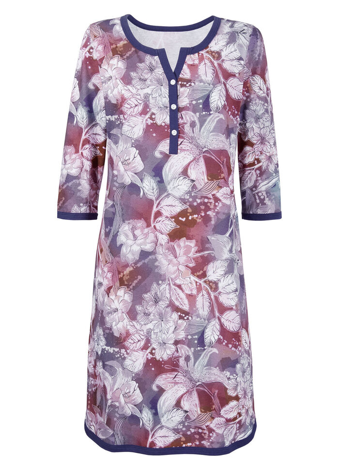 Nachthemd mit Modal und 3/4-langen Ärmeln 