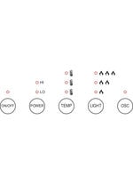 Keramik-Heizlüfter Ecomero mit einfacher Touch Bedienung 