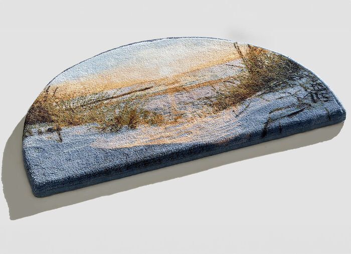 Badgarnitur von Grund mit rutschhemmender Latex-Rückseite BLAU