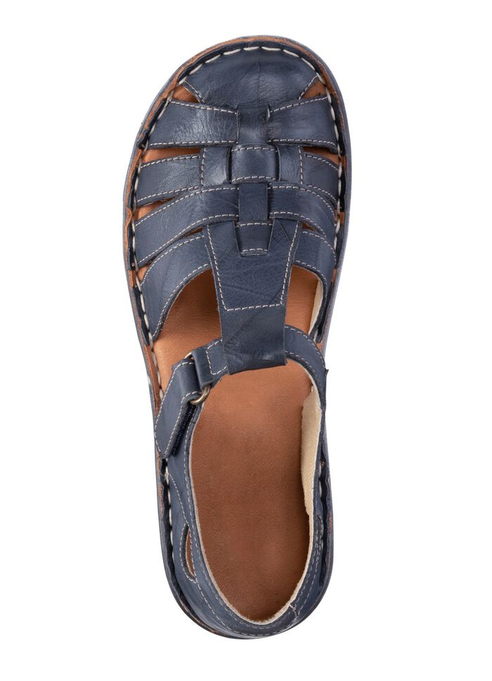 ELENA EDEN, sommerliche Damen-Slipper, Weite G, mit Klettspange 