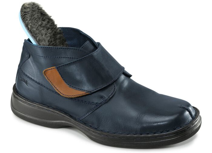 Boot mit verstellbarer Klettspange MARINE-BRAUN