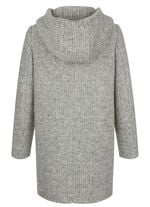 Longjacke mit fester Kapuze 