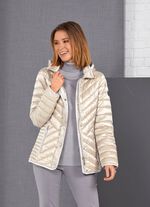 Funktionsjacke mit abnehmbarer Kapuze HELLBEIGE