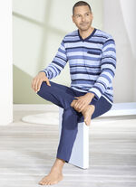 Vorteilspack: Schlafanzug und Shorty im Set, mit V-Ausschnitt 