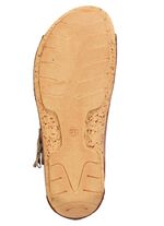 Gemini Sandale aus teils schattiertem Rind-Nappaleder COGNAC