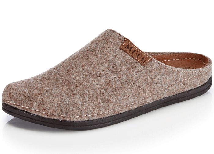 Mubb Pantoffel aus echtem Wollfilz BEIGE