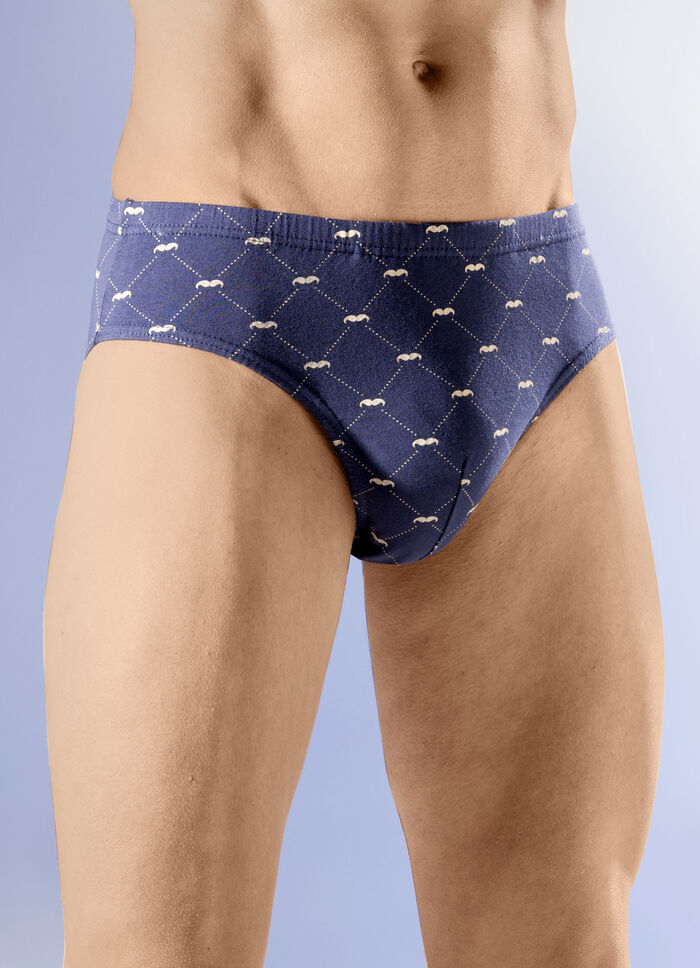 Viererpack Slips mit Alloverdruck 