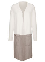 Long-Strickjacke mit Kaschmir 