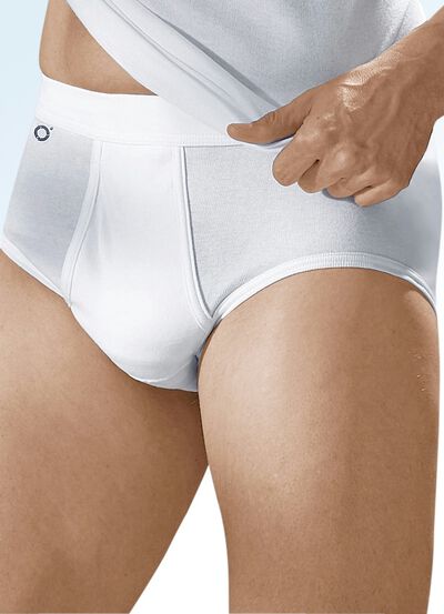 Pfeilring Viererpack Slips aus Feinripp, weiß 